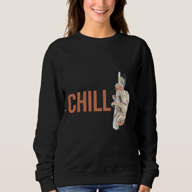 Sudadera Chill Little Sloth Sketch (Anverso)