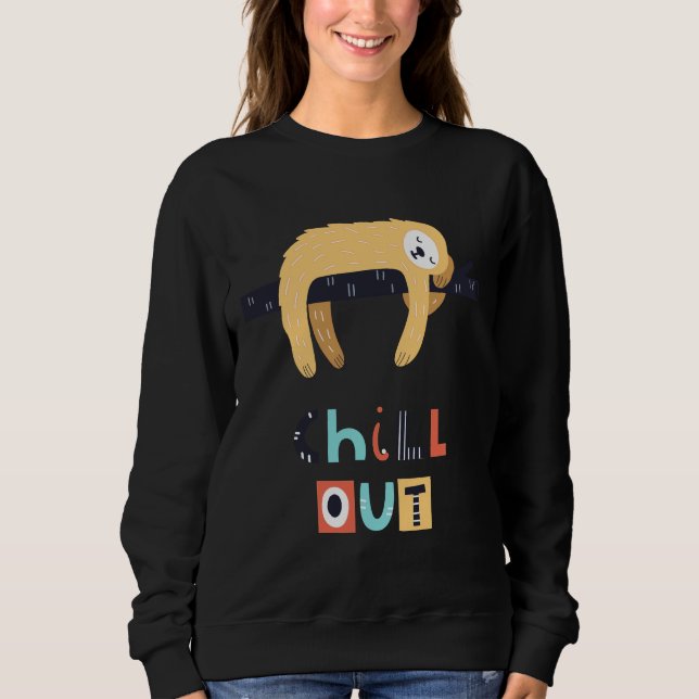 Sudadera Chill Out Sloth (Anverso)