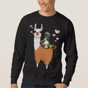 Sudadera Chill Out Sloth Rides Llama Trendy
