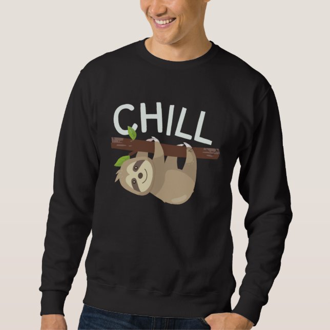 Sudadera Chill Outfit Lazy Sloth  Relaxing (Anverso)