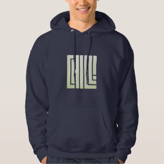 Sudadera Chill - Soft Green on Blue Edition