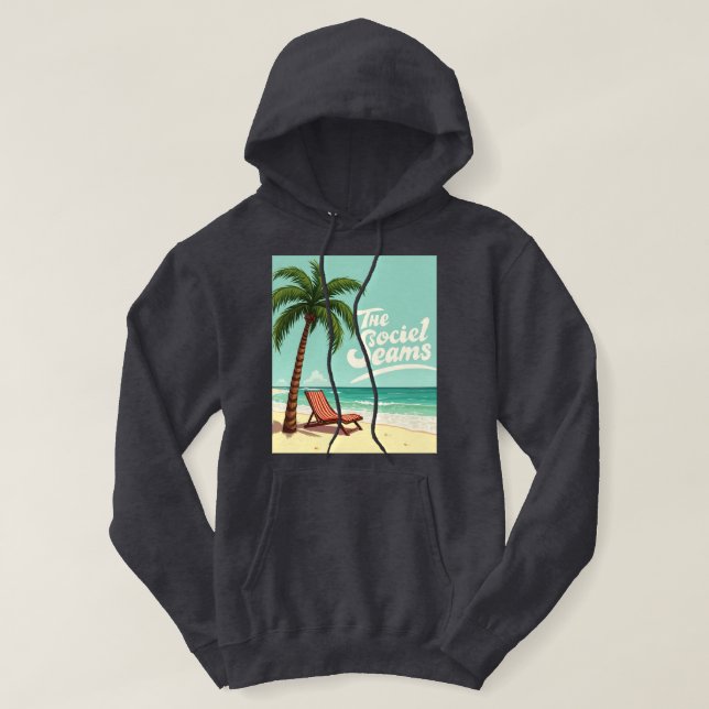 Sudadera Chill tropical - Camiseta para palmeras y sillas d (Diseño del anverso)