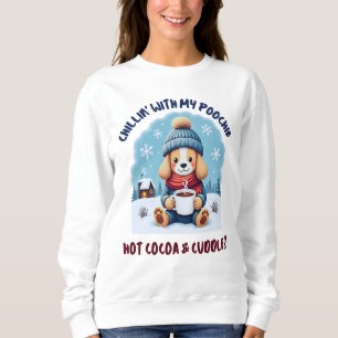 Sudadera Chillin con mi Coca caliente Poochie y charcutería