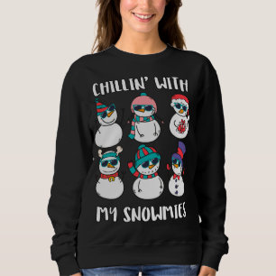 Sudadera Chillin Con Mi Familia De Nieves Pajamas Snowman C