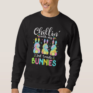 Sudadera Chillin Con Mi Teac De Pascua De Conejo De 3er Gra