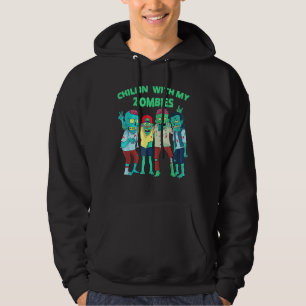 Sudadera Chillin con mi zombies Halloween divertido niño zo