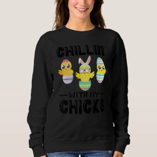 Sudadera Chillin' Con Mis Chicas Día De Pascua