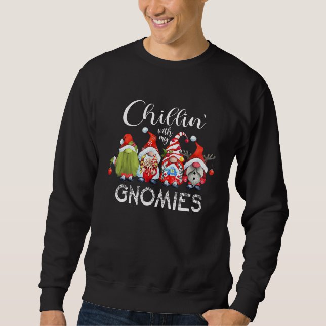 Sudadera Chillin con mis cómicos Navidades Gnome Grap (Anverso)