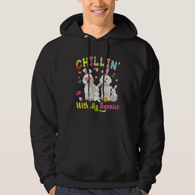 Sudadera Chillin' Con Mis Conejitos Amigo De Bichon (Anverso)