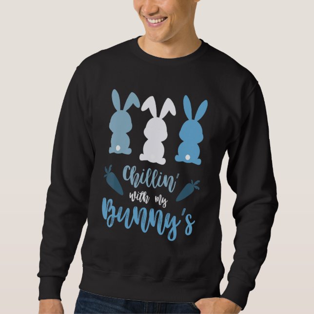 Sudadera Chillin con mis conejitos de Pascua 2 (Anverso)
