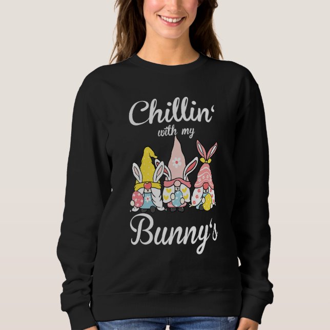 Sudadera Chillin con mis conejitos de Pascua 4 (Anverso)