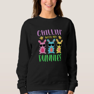 Sudadera Chillin Con Mis Conejitos Famoso Gusto De La Famil