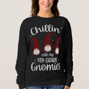 Sudadera Chillin' Con Mis Gnomías De Cuarto Grado - Profeso