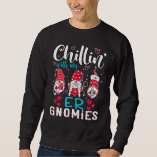 Sudadera Chillin Con Mis Gnomías De Enfermería Del Valle De