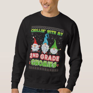 Sudadera Chillin Con Mis Gnomies De 2º Grado Un Chr Que Sue