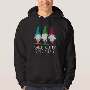 Sudadera Chillin' Con Mis Gnomies Divertido