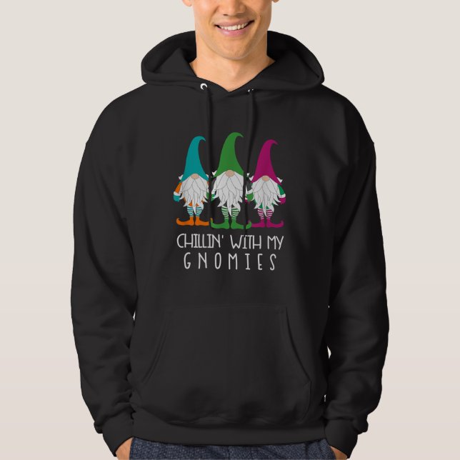Sudadera Chillin' Con Mis Gnomies Divertido (Anverso)