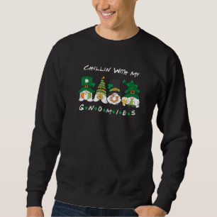Sudadera Chillin Con Mis Gnomies Divertido St Patrick S Day