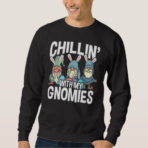 Sudadera Chillin' Con Mis Gnomies El Día De Pascua Gnomys C