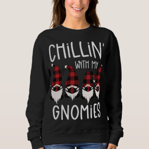Sudadera Chillin Con Mis Gnomies Funny Navidades Plantó A G