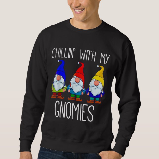 Sudadera Chillin' Con Mis Gnomies Garden Gnomes Funny Fanta (Anverso)