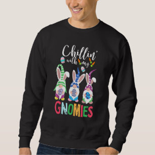 Sudadera Chillin' Con Mis Gnomies Huevo de Pascua Feliz Pas