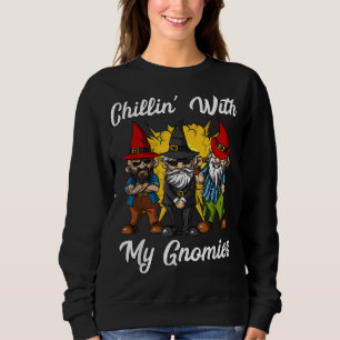 Sudadera Chillin con mis gnomos. Navidades de gnomes de jar