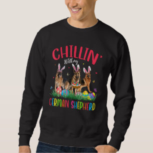 Sudadera Chillin' Con Mis Huevos Alemanes De Pascua Felices