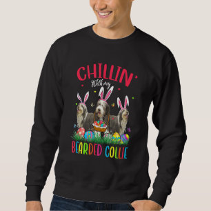 Sudadera Chillin' Con Mis Huevos De Pascua De Collie Felice