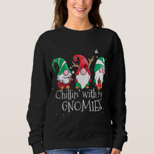 Sudadera Chillin con mis Navidades de gnomos Garden Gnome X
