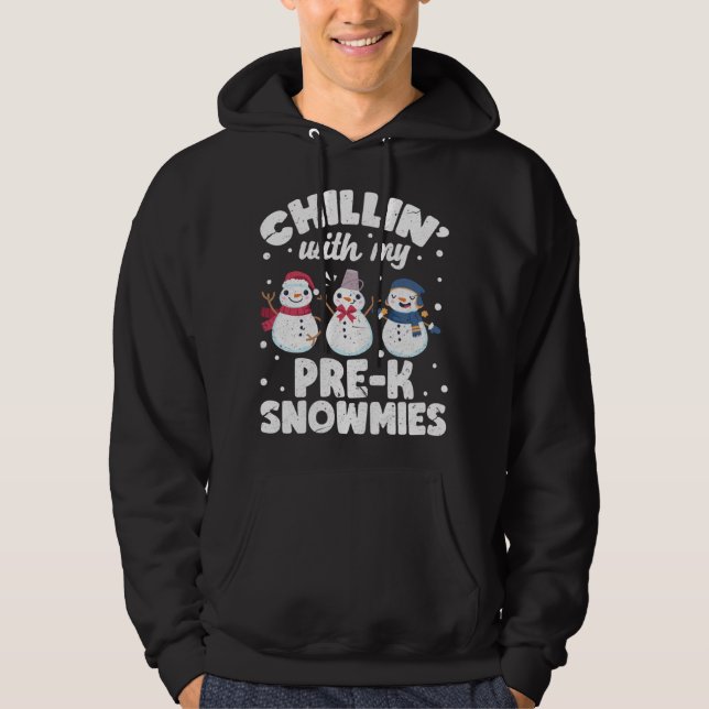 Sudadera Chillin Con Mis Snowmies Aburridas Nieves (Anverso)