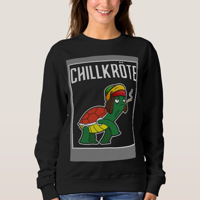 Sudadera Chillkröte Couple Weed (Anverso)
