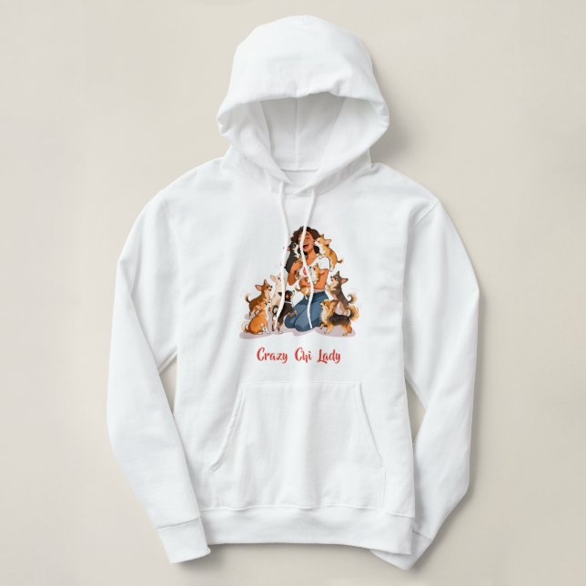 Sudadera Chimigos - Señora Loca de Chi - Mamá de Chihuahua (Diseño del anverso)
