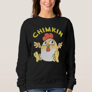 Sudadera Chimkin Grasa Derpy Chicken Meme Agricultor de Pol