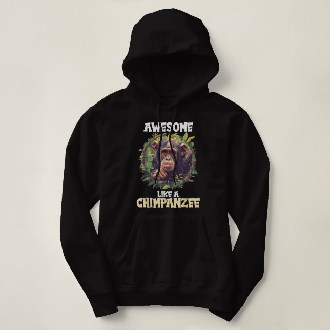 Sudadera Chimpancés increíbles como chimpancés (Diseño del anverso)