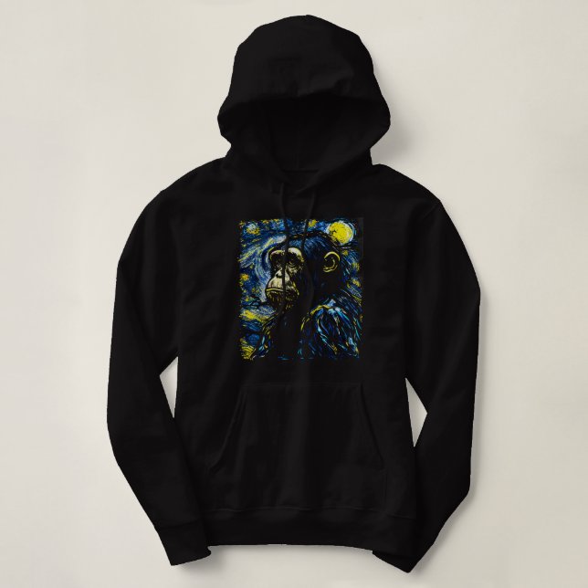 Sudadera Chimpanzee Lover Gift Art (Diseño del anverso)