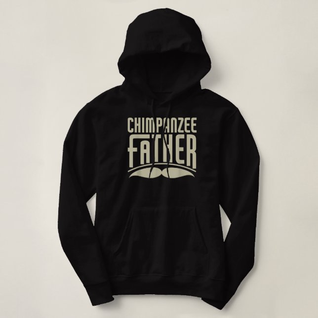 Sudadera Chimpanzee Padre Funny Chimpanzee Dueño (Diseño del anverso)