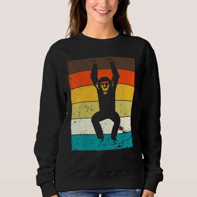 Sudadera Chimpanzee Vintage Chimp Monkey Monkey Junkey Chi (Anverso)