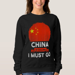 Sudadera China dice que debo ir a la bandera china o