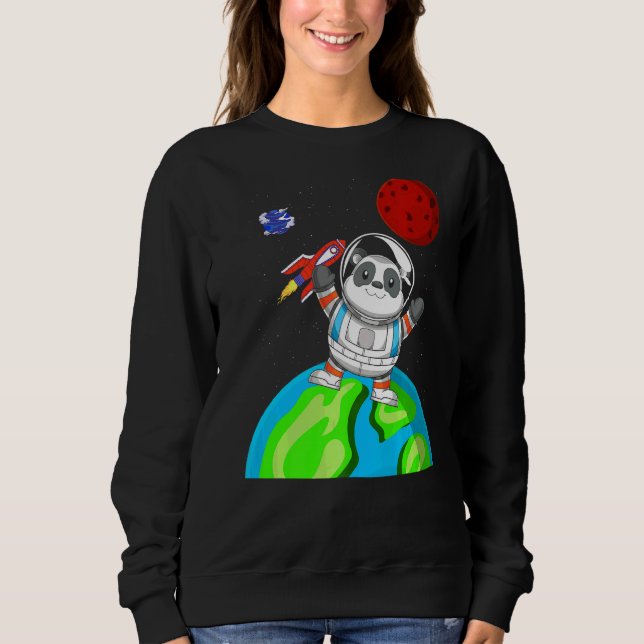 Sudadera China Zoológico Animal Space Rocket Astronauta Pan (Anverso)
