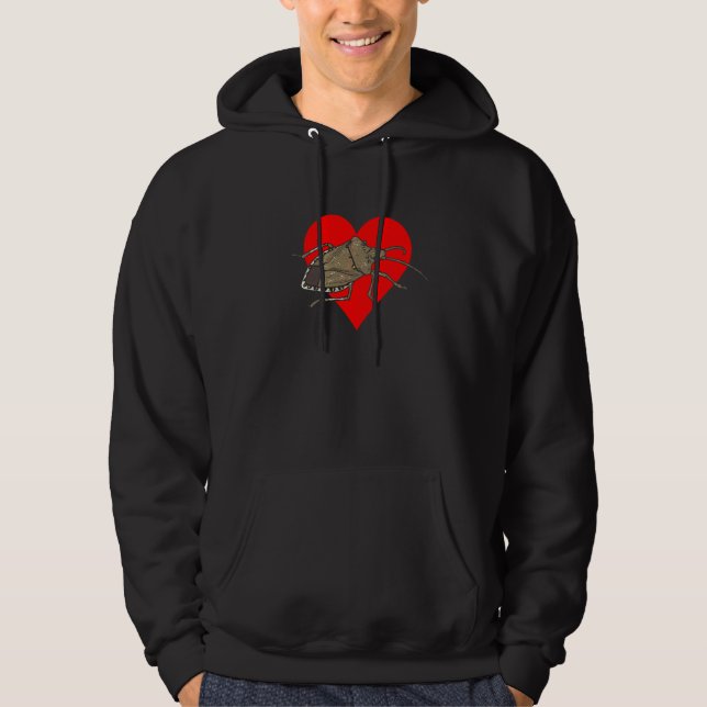 Sudadera Chinche Marmorata Corazón Entomólogo Insecto (Anverso)