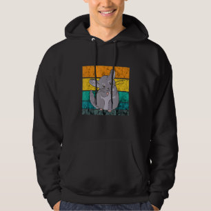 Sudadera Chinchilla Cute Rodent Mascota Vintage Retro Chinc
