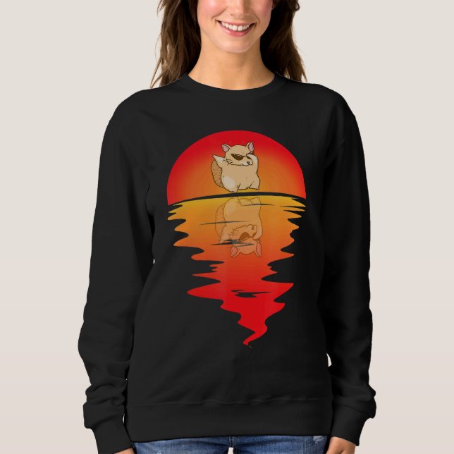 Sudadera Chinchilla Dancing Vintage Sunset Chinchilla Owne (Anverso)