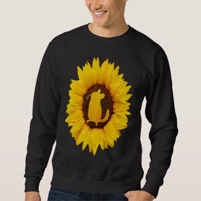 Sudadera Chinchilla  For Women Men Rodent Animal Sunflower (Anverso)
