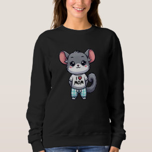 Sudadera Chinchilla I Love Mom Mascota Funny Mother