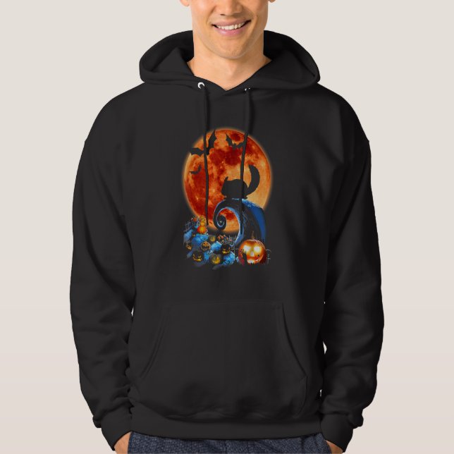 Sudadera Chinchilla Y Moon Halloween Costume Silhouette (Anverso)