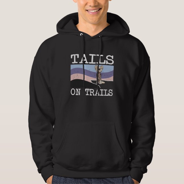 Sudadera Chinese Crested Tails On Trails  Dog Hiking (Anverso)