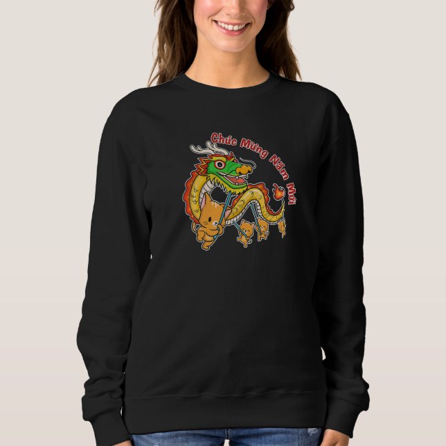 Sudadera Chinese Vietnamese New Year 12 Zodiacs Calligraphy (Anverso)