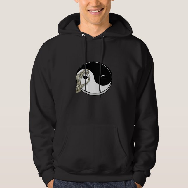 Sudadera Chinese Yin and Yang Skeleton Hand Tai Chi Yoga Na (Anverso)
