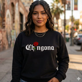 Sudadera Chingona Red Rose